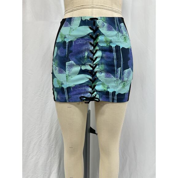 Miaou 'Corset' Blue Skirt Size S - Picture 2 of 5